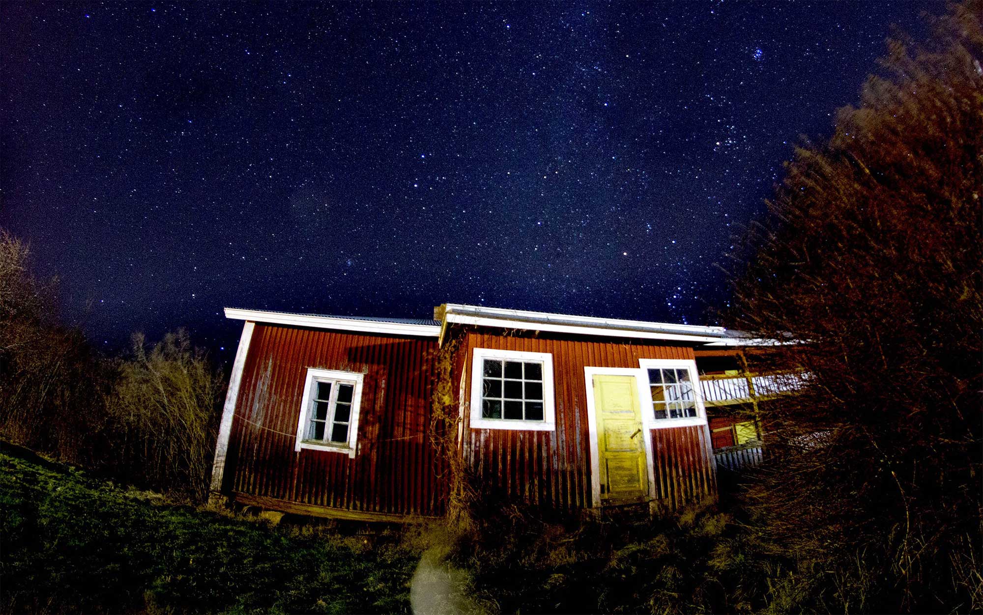 ödehus, natt,